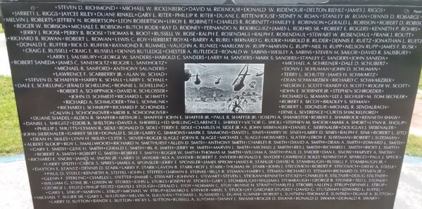 WILLIAMS COUNTY VIETNAM WAR MEMORIAL STONE B