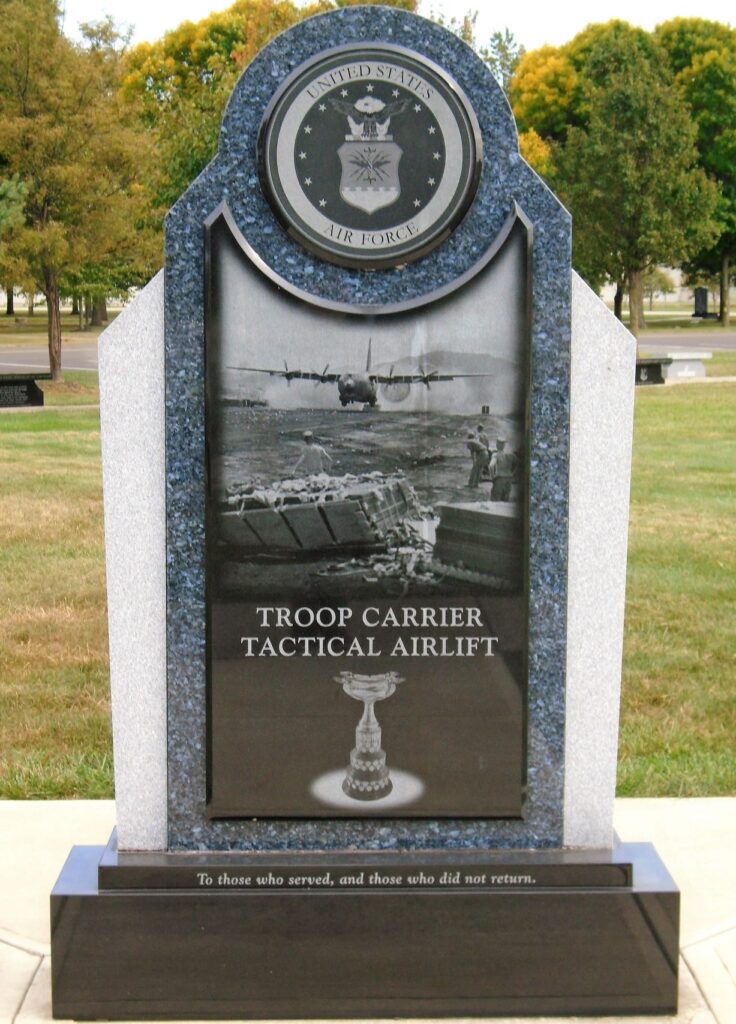 TROOP CARRIER TACTICAL AIRLIFT WAR MEMORIAL FRONT