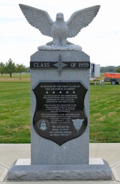 AIR FORCE ACADEMY CLASS OF 1959 MEMORIAL FRONT