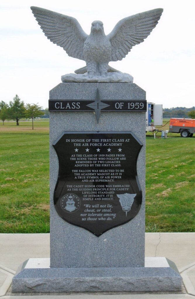 AIR FORCE ACADEMY CLASS OF 1959 MEMORIAL FRONT
