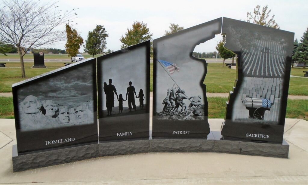 DAYTON GOLD STAR FAMILIES MEMORIAL MONUMENT BACK