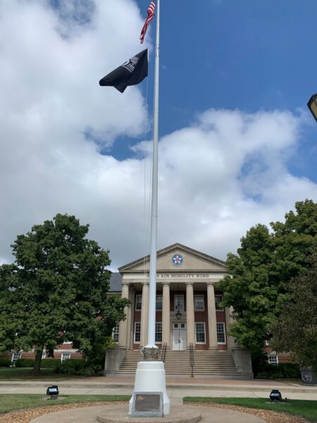 ARMY AIR CORPS ENLISTED PILOTS WAR MEMORIAL FLAGPOLE