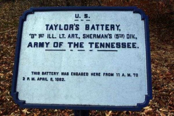 TAYLOR’S BATTERY MEMORIAL PLAQUE