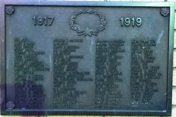 HENRY AREA HONOR ROLL WAR MEMORIAL PLAQUE B