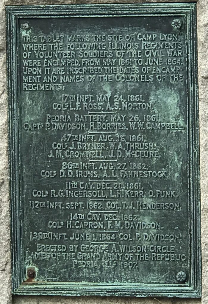 CAMP LYON WAR MEMORIAL PLAQUE