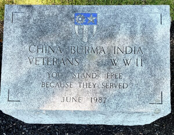 MASSACHUSETTS NATIONAL CEMETERY CHINA BURMA INDIA VETEANS WW II MEMORIAL