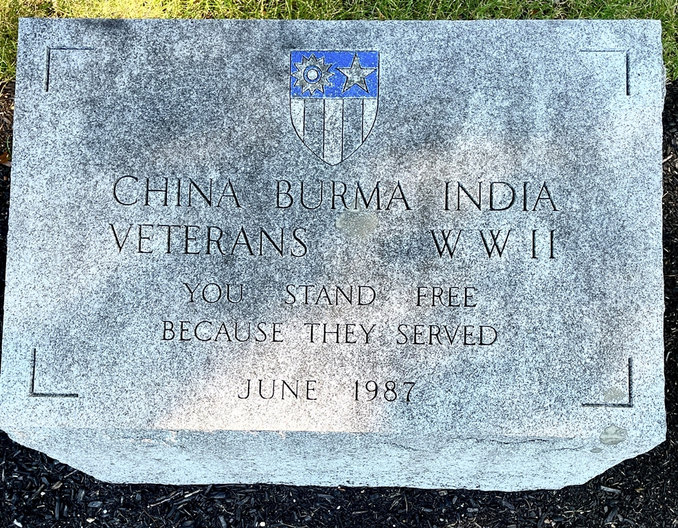 MASSACHUSETTS NATIONAL CEMETERY CHINA BURMA INDIA VETEANS WW II MEMORIAL