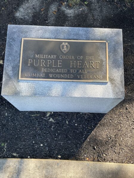 MASSACHUSETTS NATIONAL CEMETERY MILITARY ORDER OF THE PURPLE HEART WAR MEMORIAL