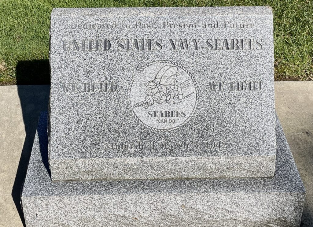MASSACHUSETTS NATIONAL CEMETERY UNITED STATES NAVY SEABEES WAR MEMORIAL