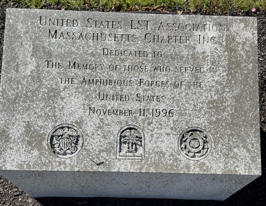 MASSACHUSETTS NATIONAL CEMETERY THE AMPHIBIOUS FORCES WAR MEMORIAL