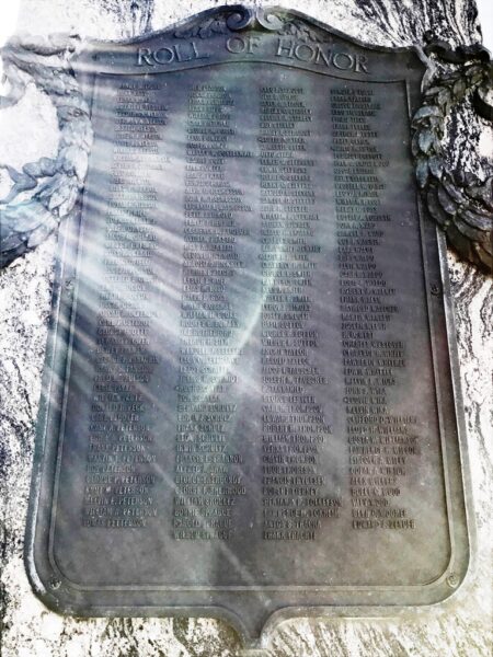 CLARK COUNTY SOUTH DAKOTA WAR VETERANS MEMORIAL PLAQUE D