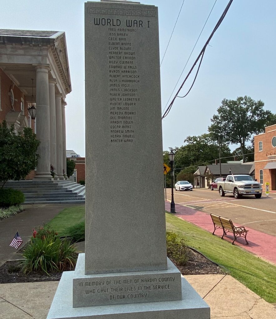 HARDIN COUNTY WAR VETERANS MEMORIAL SIDE A