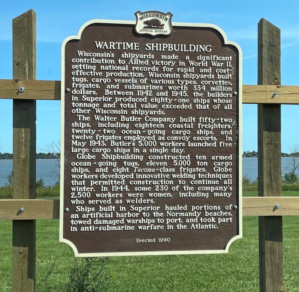 WARTIME SHIPBUILDING MEMORIAL MARKER