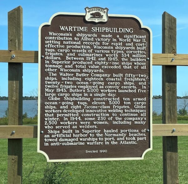 WARTIME SHIPBUILDING MEMORIAL MARKER