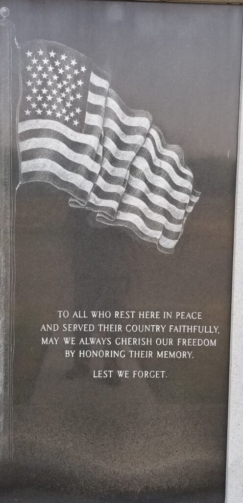 AMERICAN FLAG MEMORIAL PLAQUE