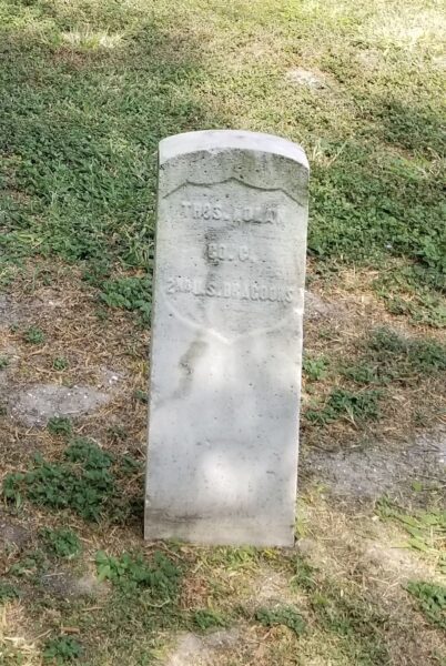 THOS. NOLAN WAR MEMORIAL CEMETERY STONE