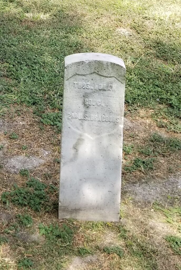 THOS. NOLAN WAR MEMORIAL CEMETERY STONE