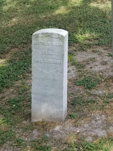 MATTHEW NOLAN WAR MEMORIAL CEMETERY STONE