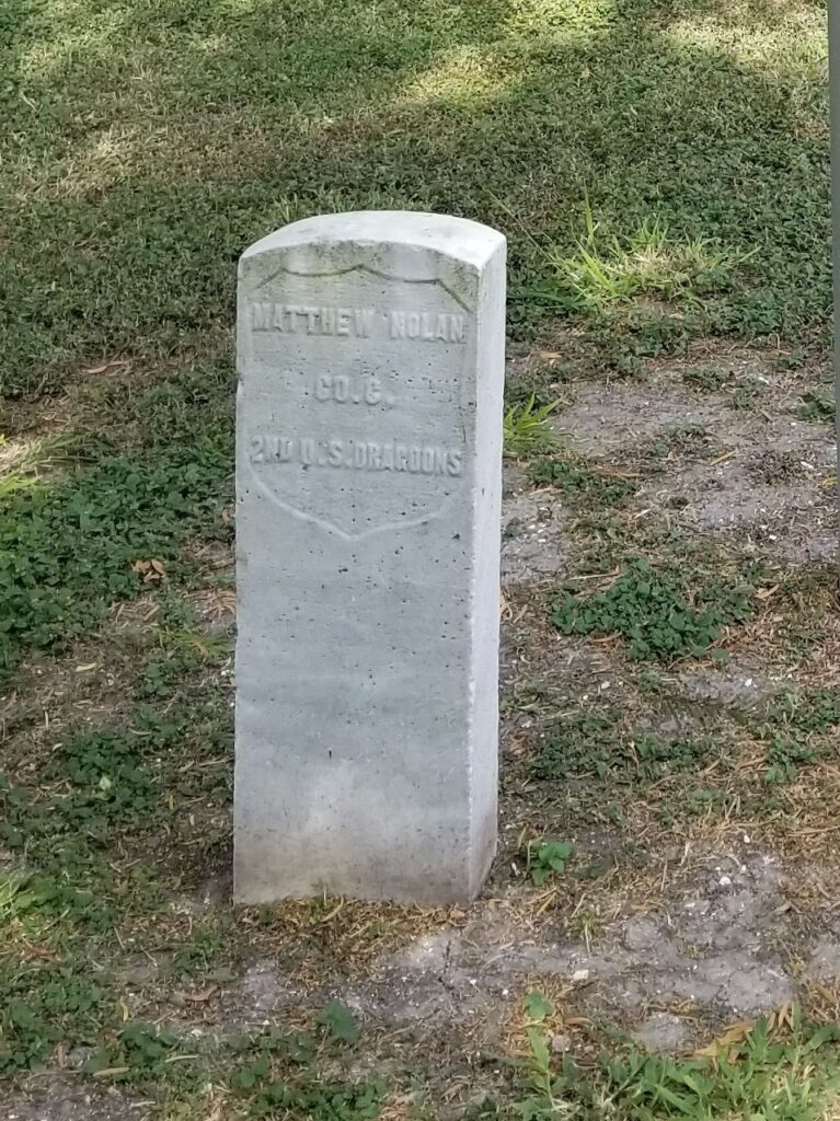 MATTHEW NOLAN WAR MEMORIAL CEMETERY STONE