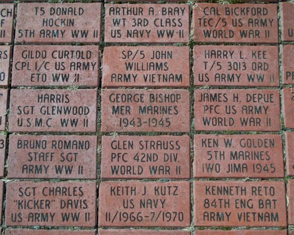 BANGOR ALL VETERANS MEMORIAL BRICKS