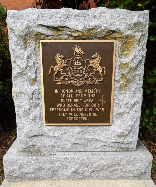 SLATE BELT AREA CIVIL WAR MEMORIAL
