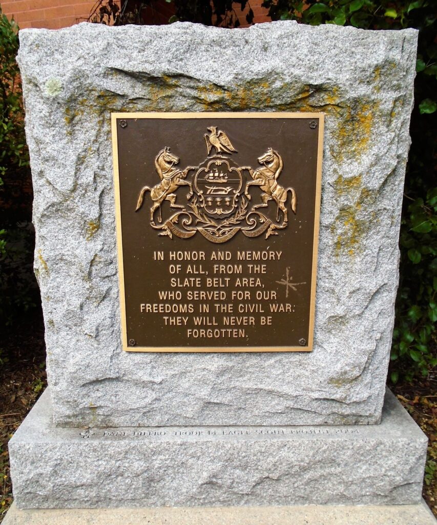 SLATE BELT AREA CIVIL WAR MEMORIAL