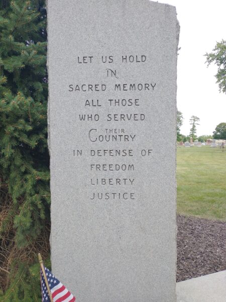 MEDITATION GARDEN MEMORIAL STONE A