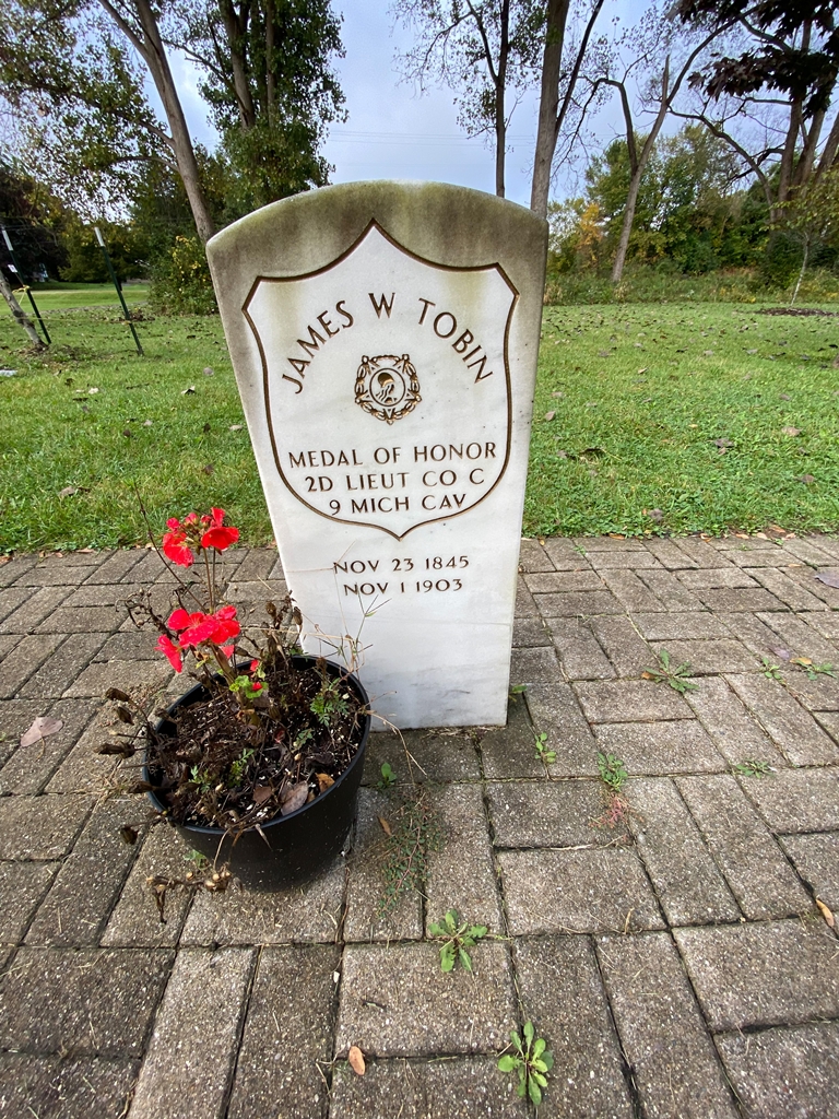 JAMES W TOBIN MEDAL OF HONOR GRAVESTONE