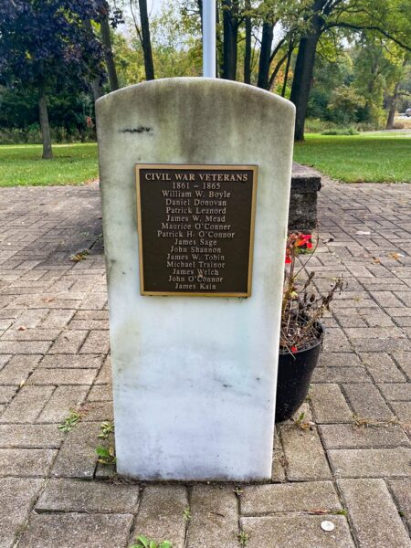 ST. PATRICK’S CEMETERY CIVIL WAR MEMORIAL