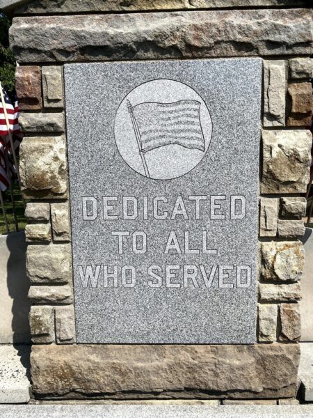 NORTH BRANCH VETERANS MEMORIAL STONE A