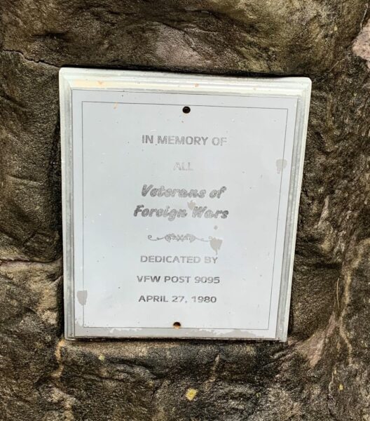 ALL VETERANS OF FOREIGN WARS MEMORIAL PLAQUE