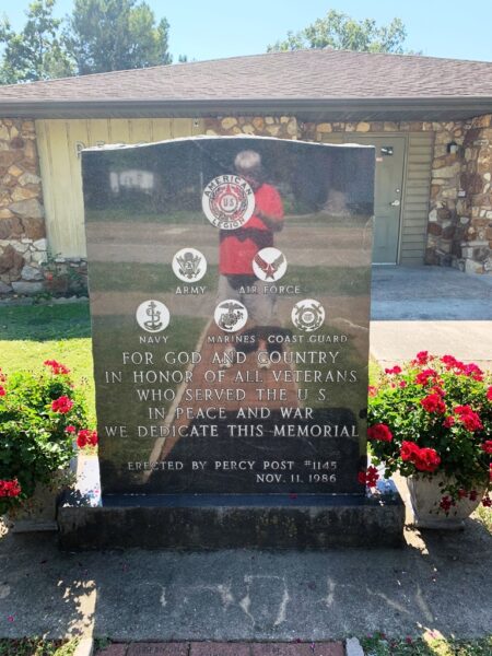 PERCY POST #1145 ALL VETERANS MEMORIAL
