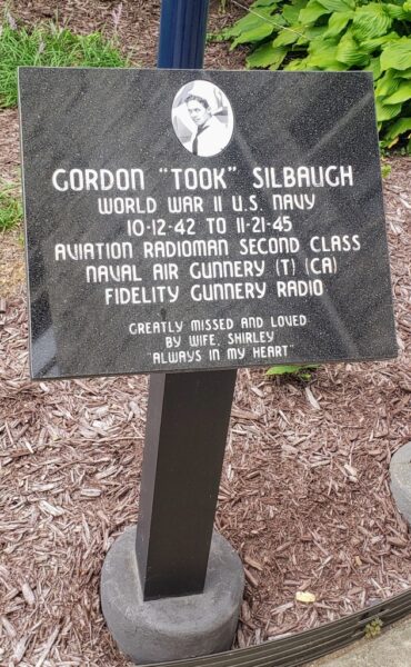 GORDON “TOOK” SILBAUGH WAR MEMORIAL PLAQUE