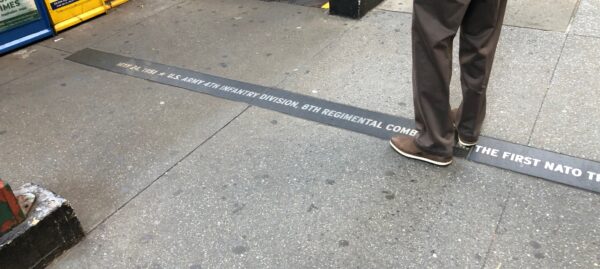 MAY 24, 1951 U.S. ARMY 4TH INFANTRY DIVISION SIDEWALK MEMORIAL