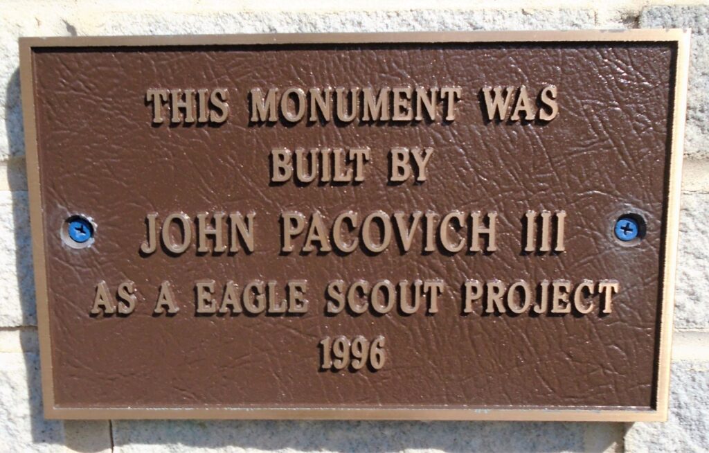 WIND GAP VETERANS MEMORIAL PLAQUE B