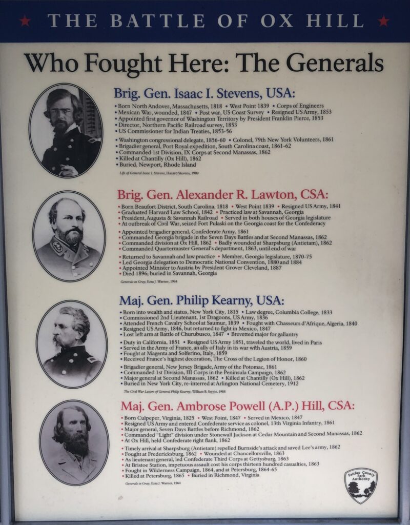 THE BATTLE OF OX HILL WHO FOUGHT HERE WAR MEMORIAL PANEL