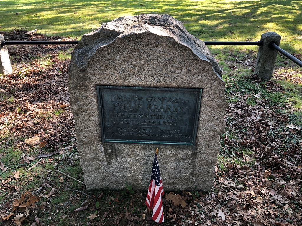 MAJOR GENERAL PHILIP KEARNY WAR MEMORIAL STONE
