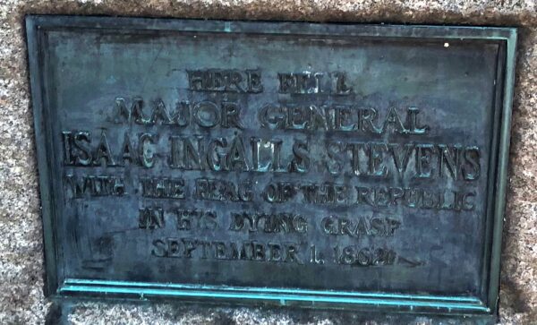 MAJOR GENERAL ISAAC INGALLS STEVENS WAR MEMORIAL PLAQUE