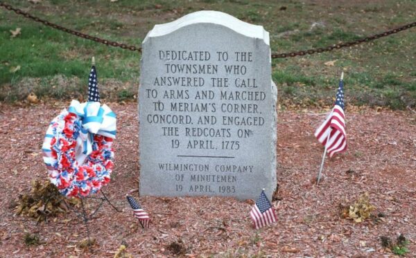 WILMINGTON COMPANY OF MINUTEMEN MEMORIAL