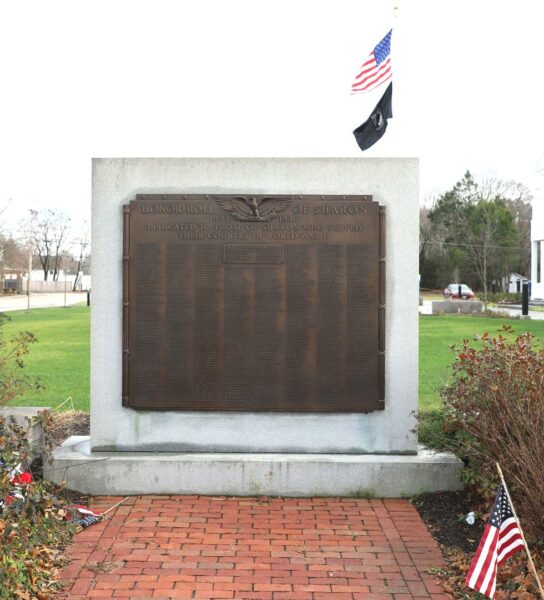 HONOR ROLL OF SHARON WORLD WAR II MEMORIAL