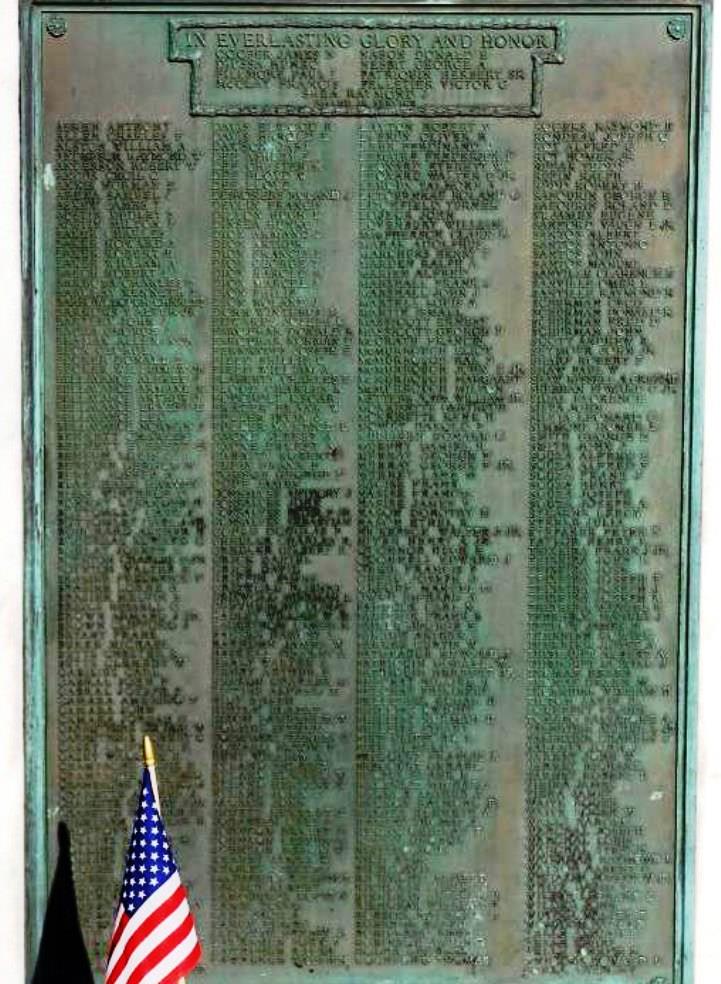 NORTON WORLD WAR II MEMORIAL PLAQUE