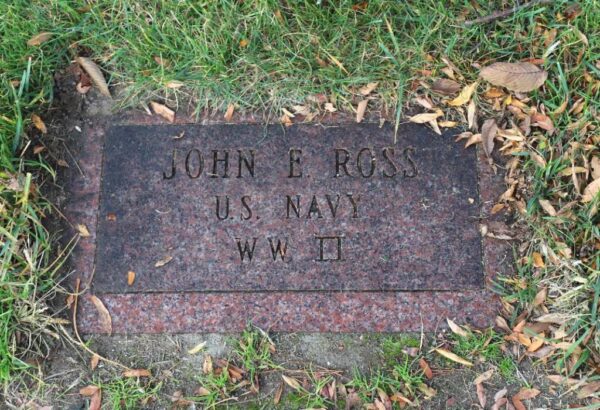 JOHN E. ROSS WAR MEMORIAL TABLET