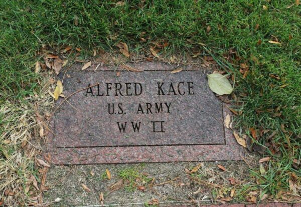ALFRED KACE WAR MEMORIAL TABLET