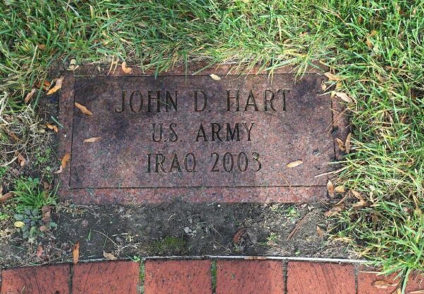 JOHN D. HART WAR MEMORIAL TABLET