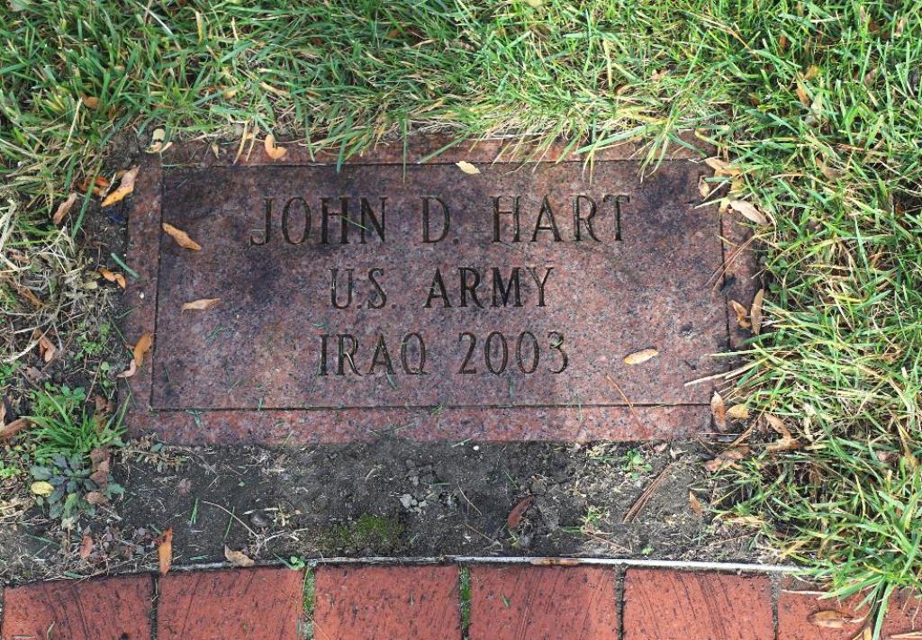 JOHN D. HART WAR MEMORIAL TABLET