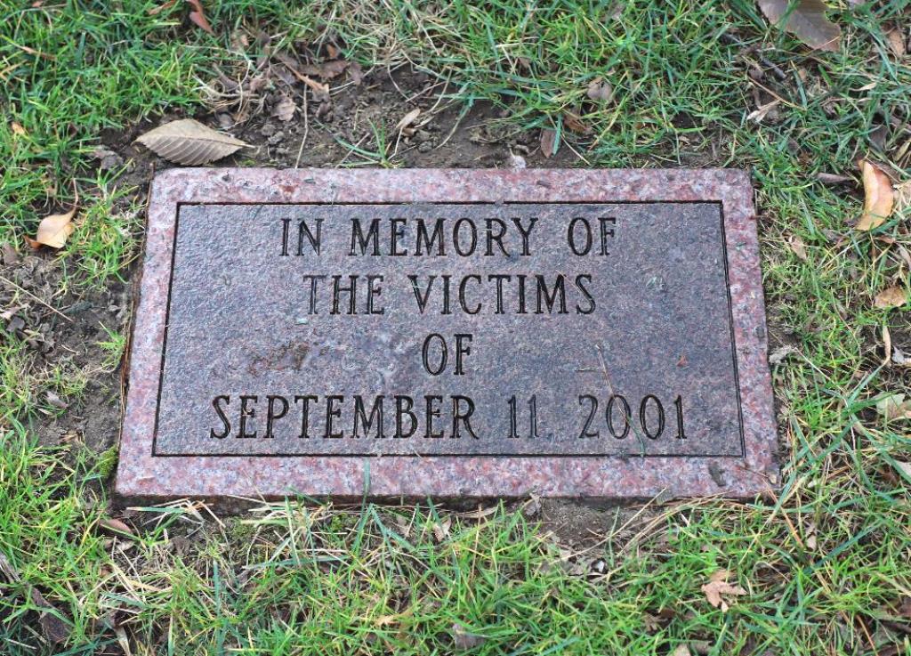 IN MEMORY OF THE VICTIMS OF SEPTEMBER 11, 2001 MEMORIAL TABLET