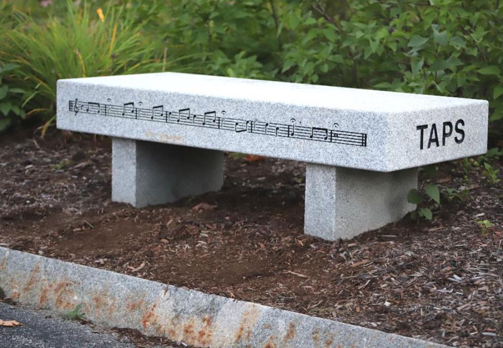 NEW HAMPSHIRE STATE VETERANS CEMETERY TAPS MEMORIAL BENCH