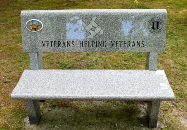 VETERANS HELPING VETERANS MEMORIAL BENCH