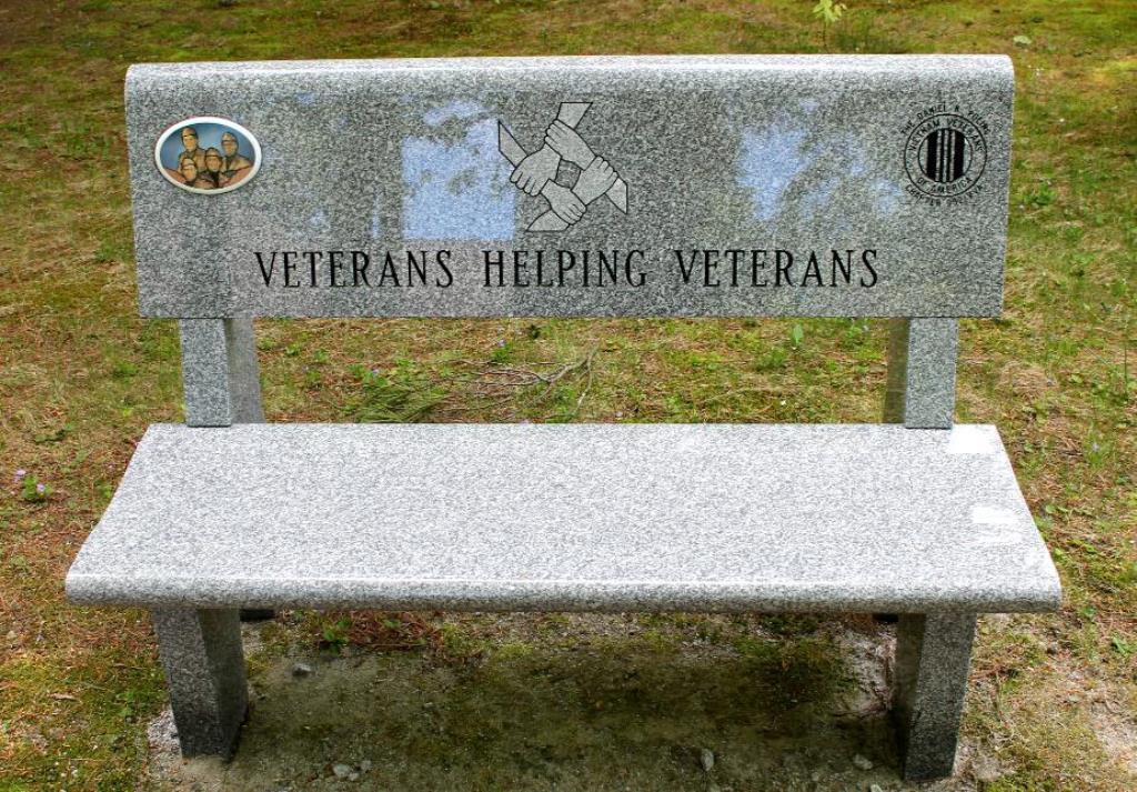 VETERANS HELPING VETERANS MEMORIAL BENCH