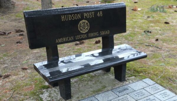 HUDSON POST 48 AMERICAN LEGION FIRING SQUAD MEMORIAL BENCH